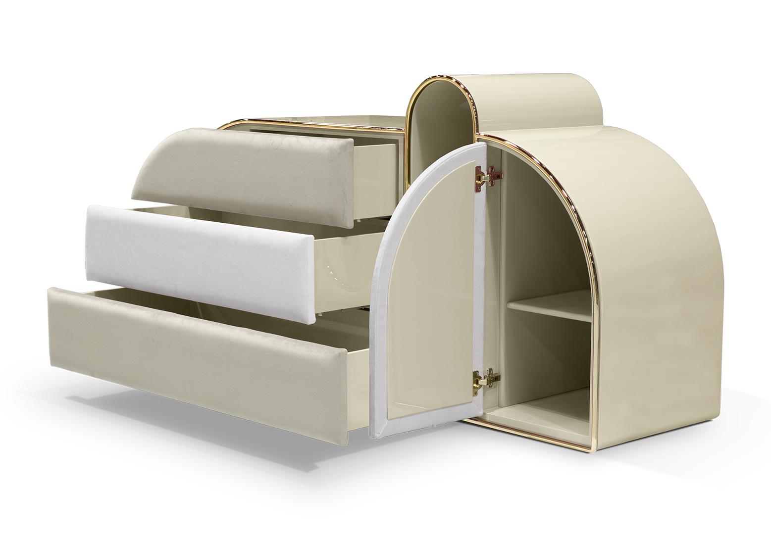 Candy Triple Beige Chest of Drawers