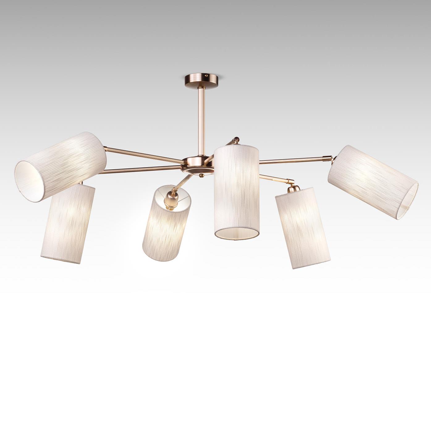 Gold Adjustable Arm Chandelier