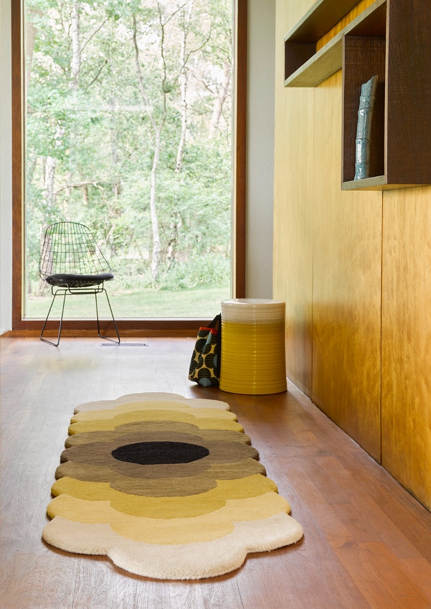 Floral Yellow Handtufted Premium Rug | Size: 87 x 300 cm