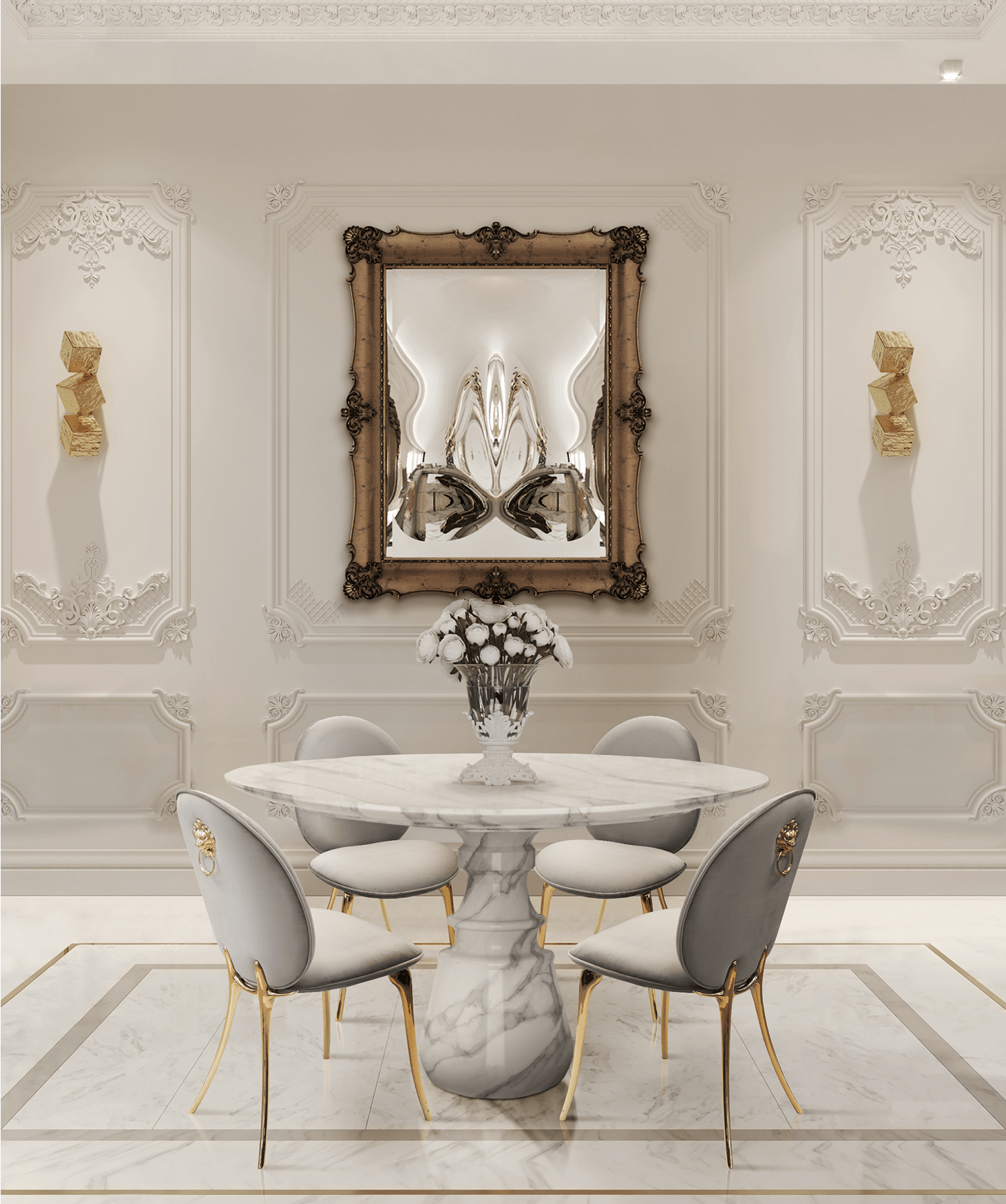 Round Estremoz Luxe Dining Table