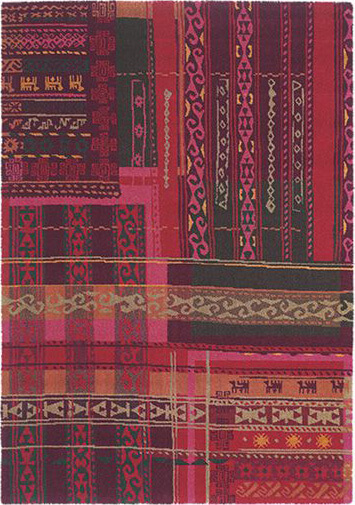 Fusion Amsterdam Red Contemporary Rug