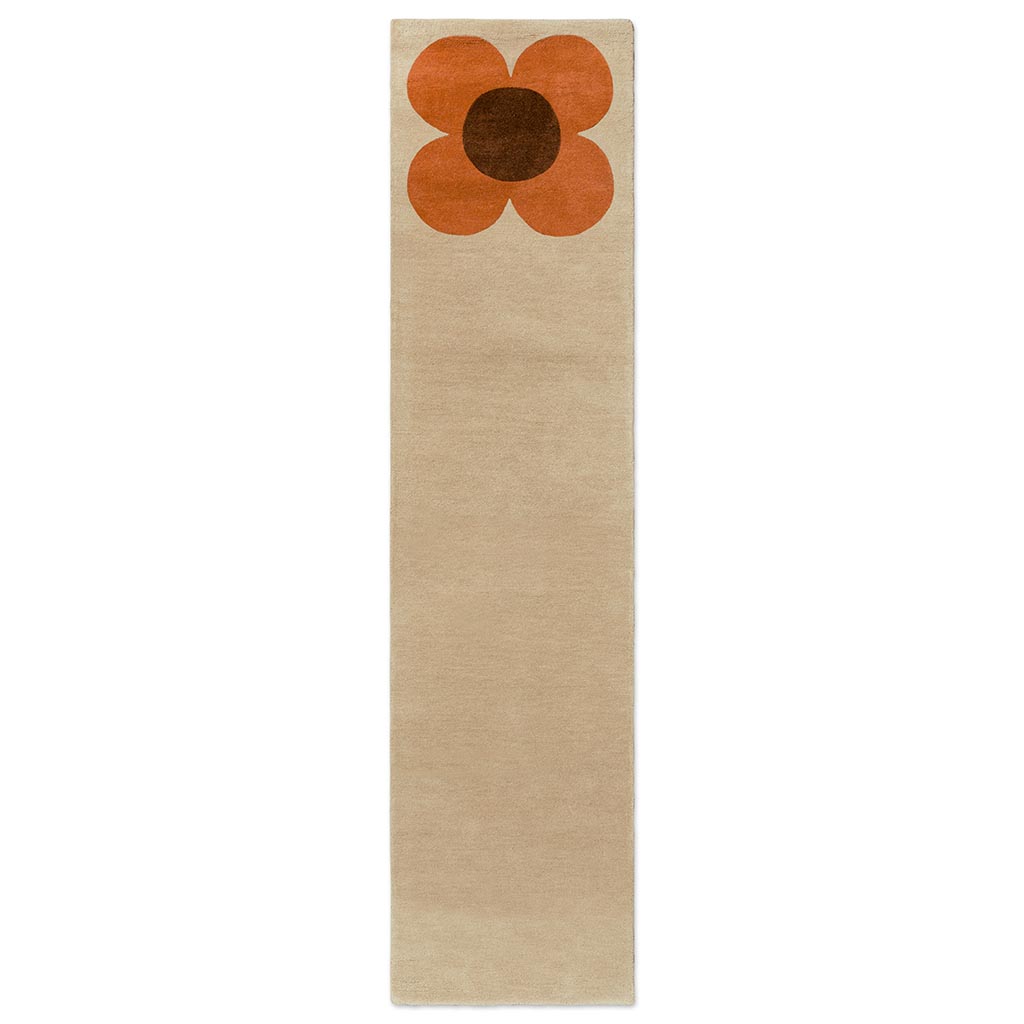 Flower Pumpkin / Ecru Rug