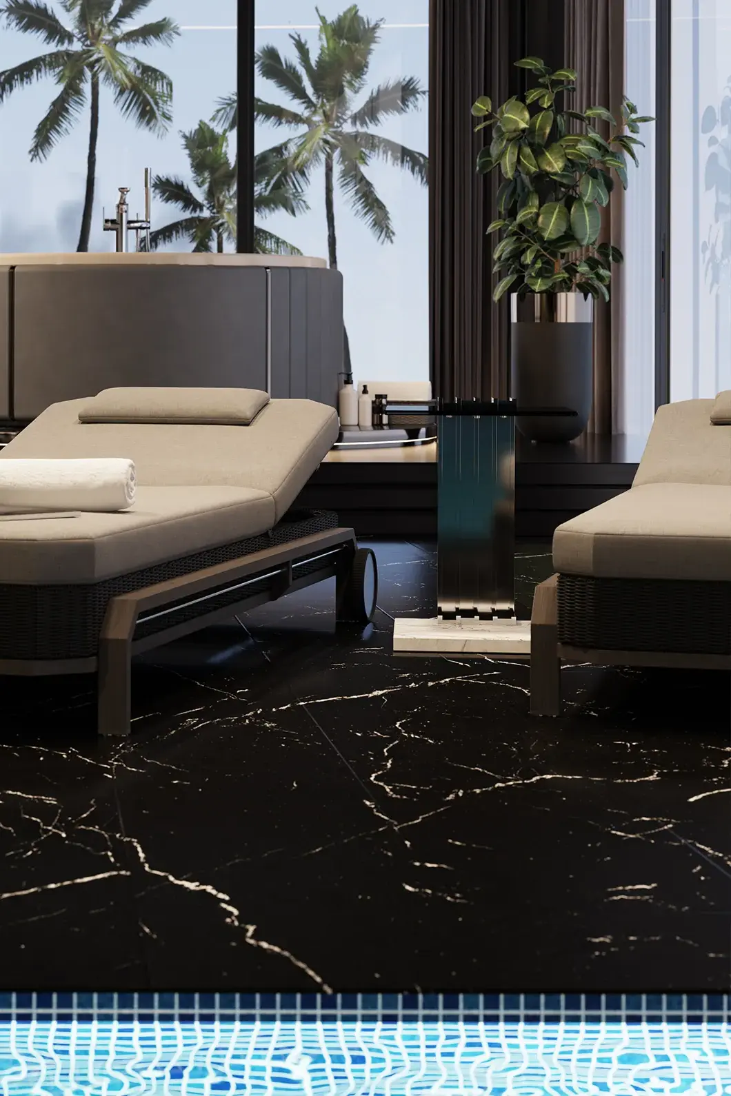 Cyclone Grey Side Table - 3