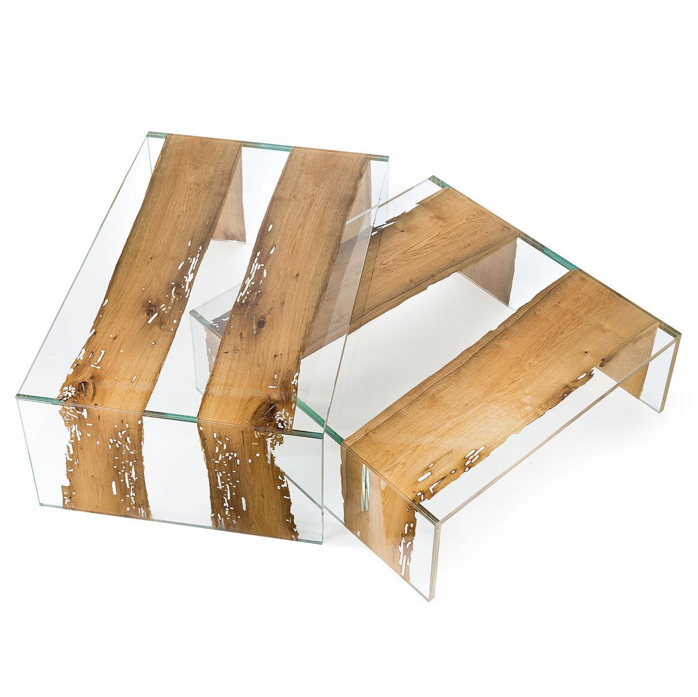 Venezia Italian Glass Coffee Table