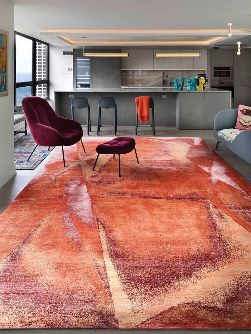 Rusty Handwoven Luxury Rug