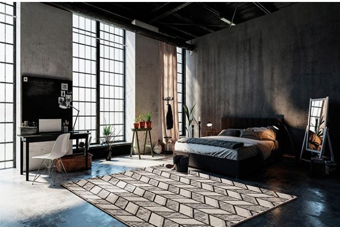 Power Loom Geometric Rug