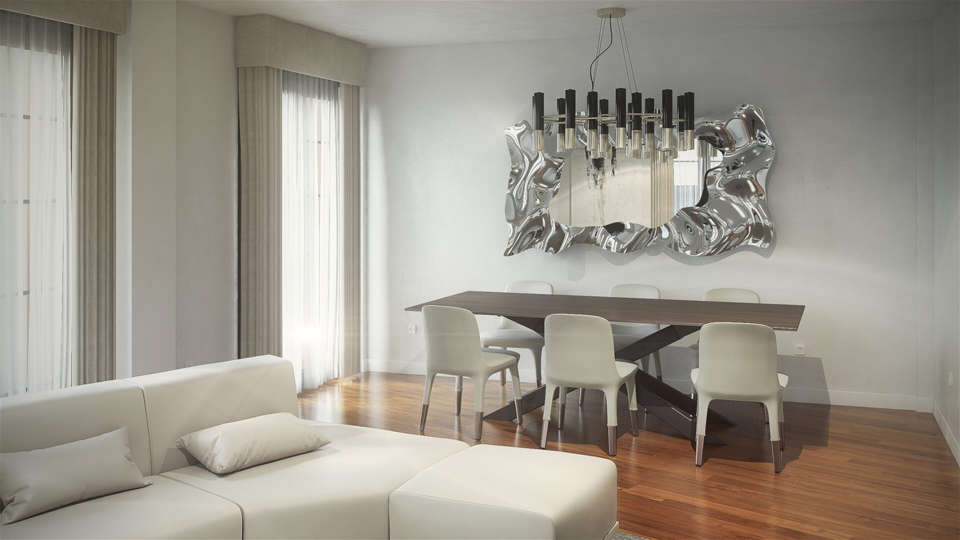 Avant-Garde Glow Suspension Lamp - 5