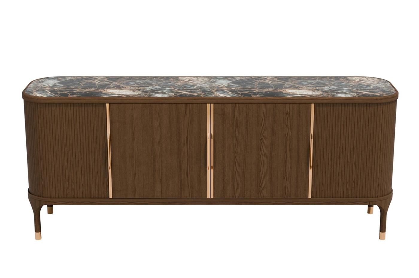 Joyce Stone Top Italian Sideboard