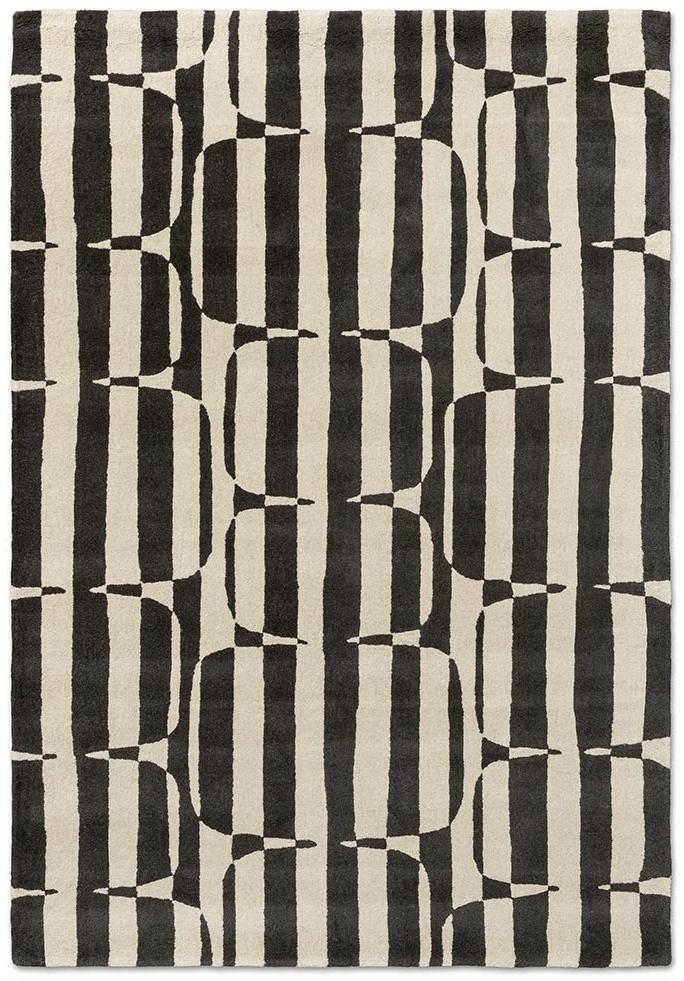 Block Stripe Charcoal Rug | Size: 160 × 230 cm