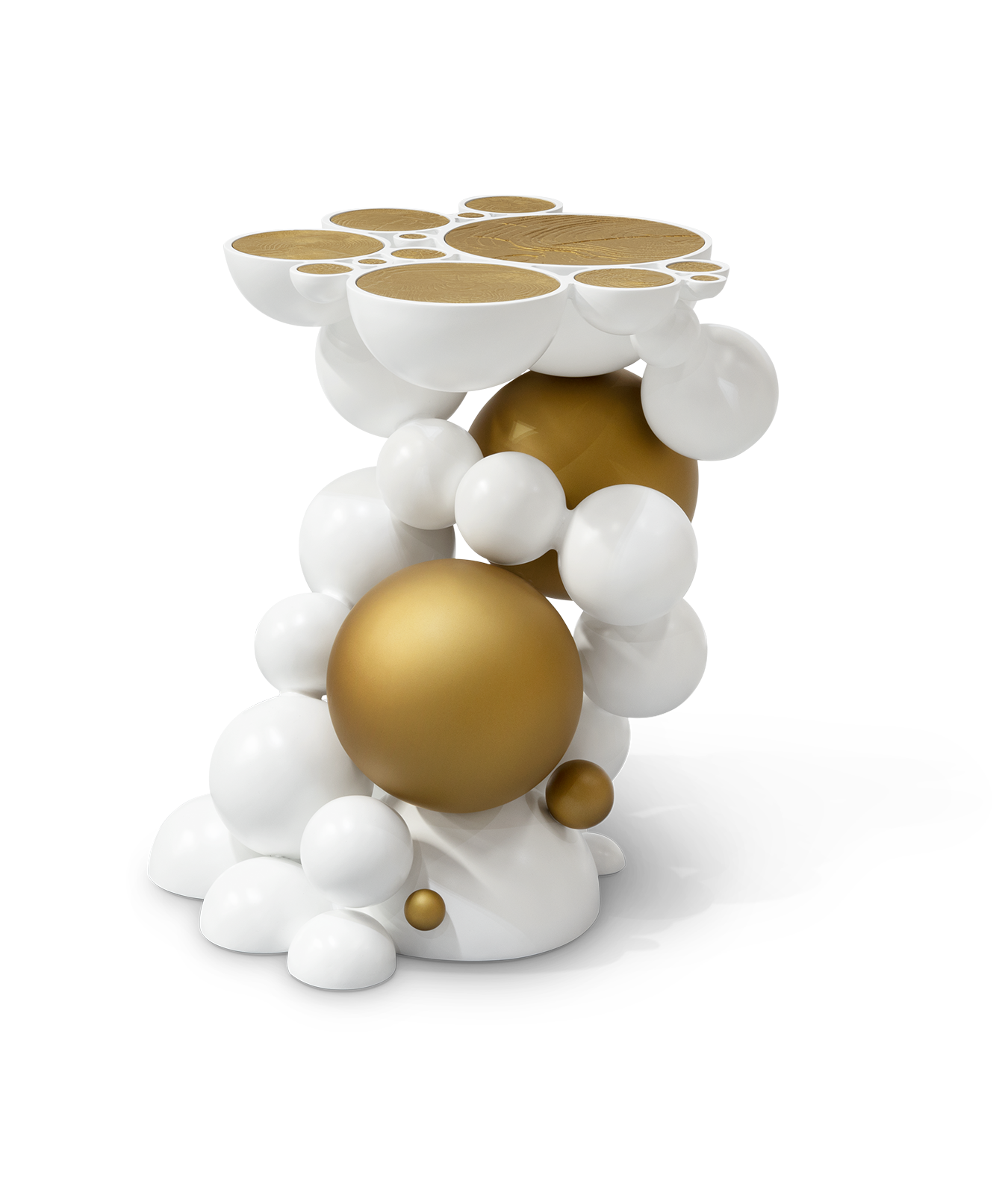Orbit White Designer Side Table