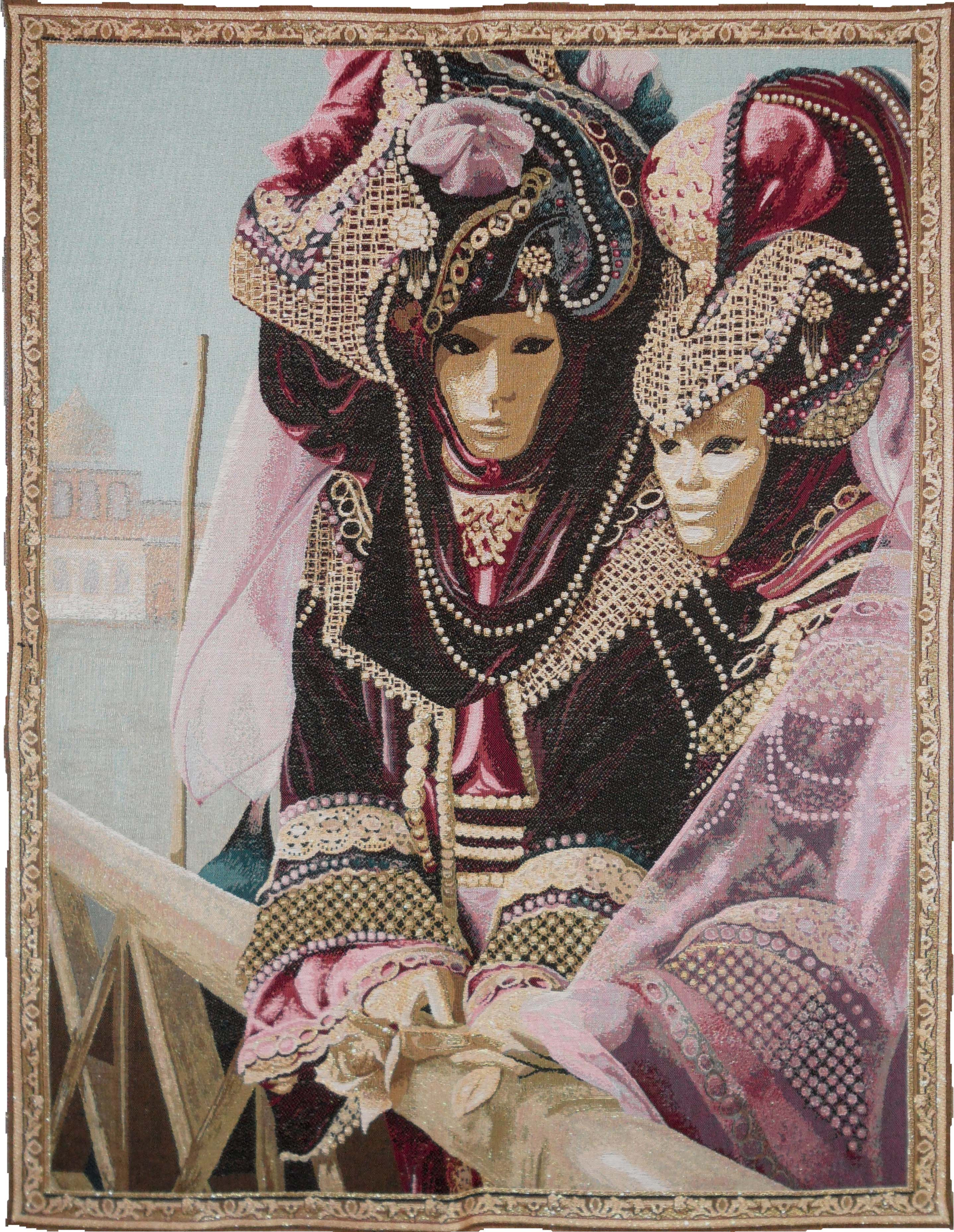 Venice Carnival Handwoven Tapestry