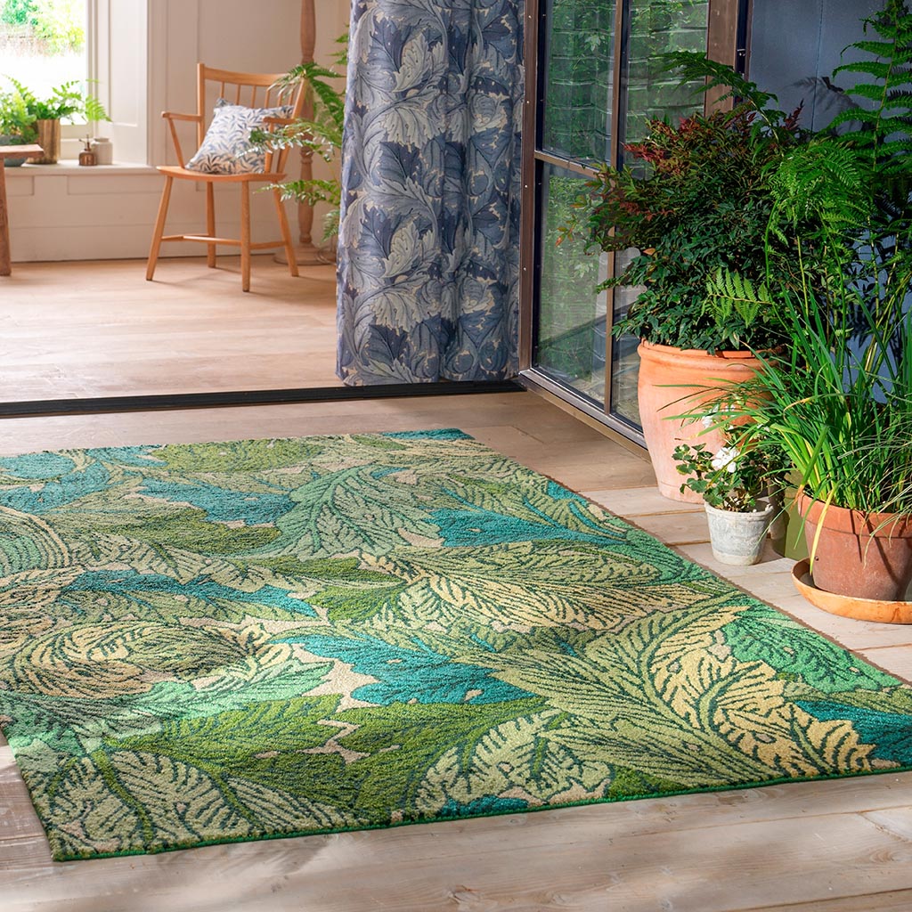 Thistle Nettle/Sky Blue Outdoor Rug | Size: 160 x 230 cm