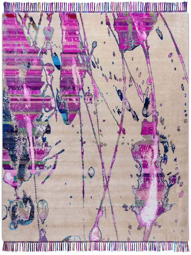 Eco Hand-Knotted Wool / Silk Rug