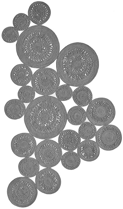 Rope Indoor / Outdoor Grey Premium Rug | Size: 200 x 300 cm