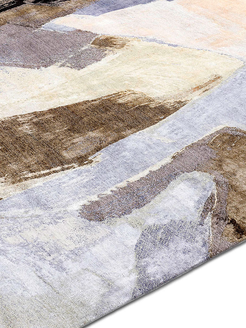 Original Hand-Knotted Silk / Wool Rug
