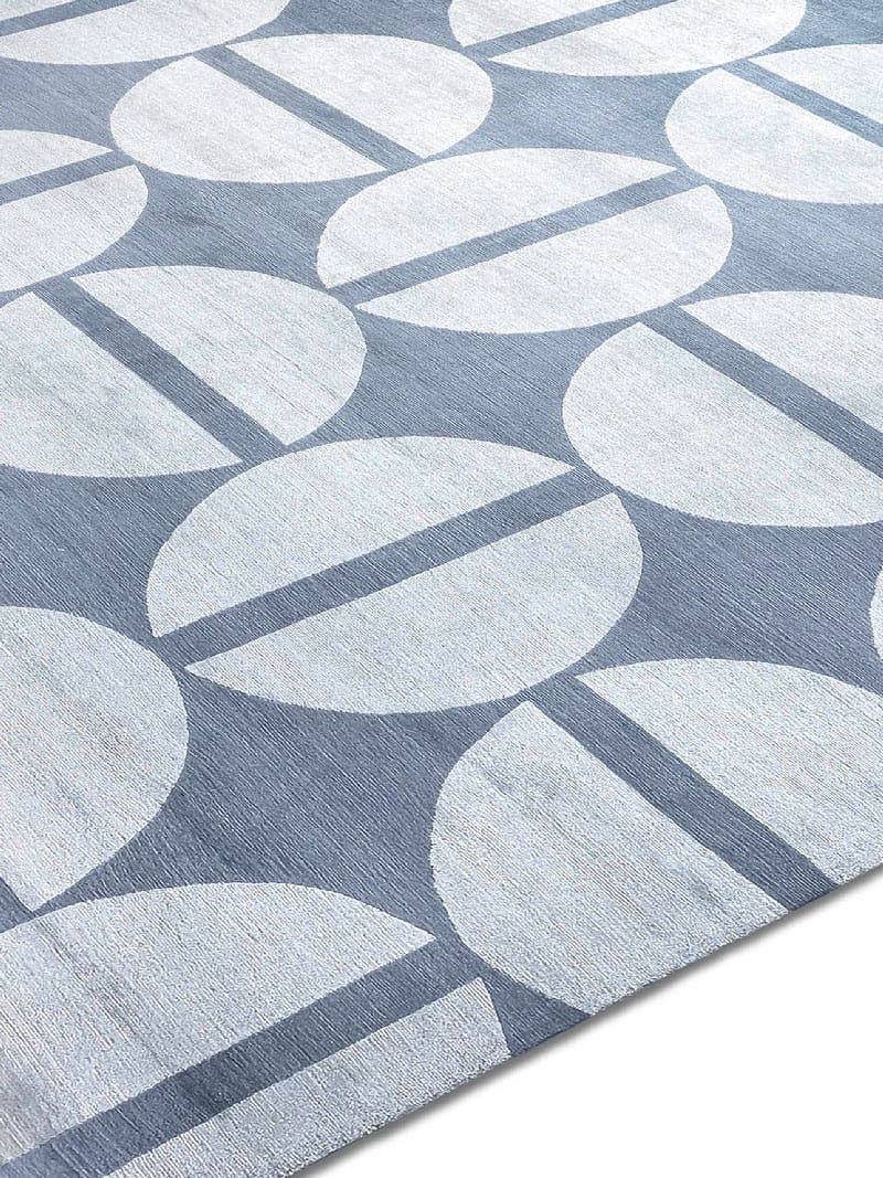 Silver Handwoven Luxury Rug