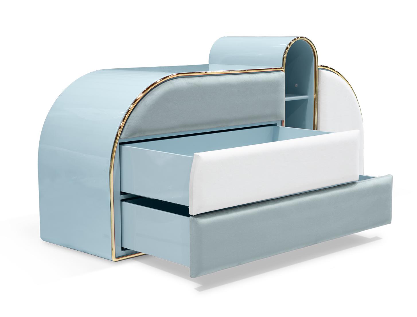 Candy Triple Blue Chest of Drawers