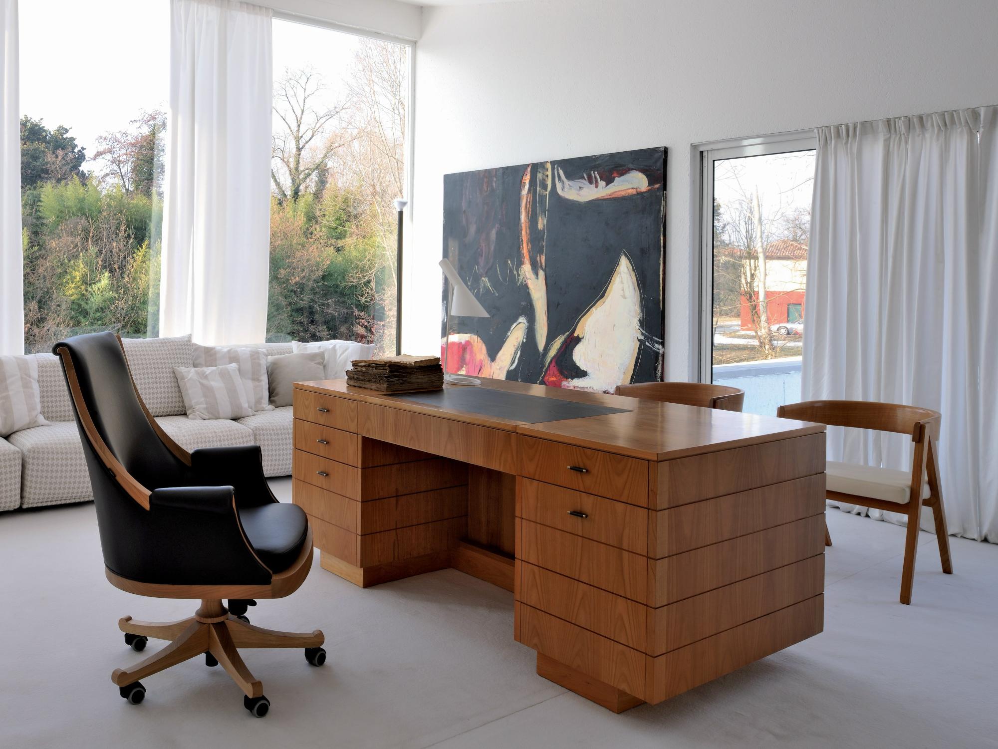 Roma Natural Walnut Artisan Desk