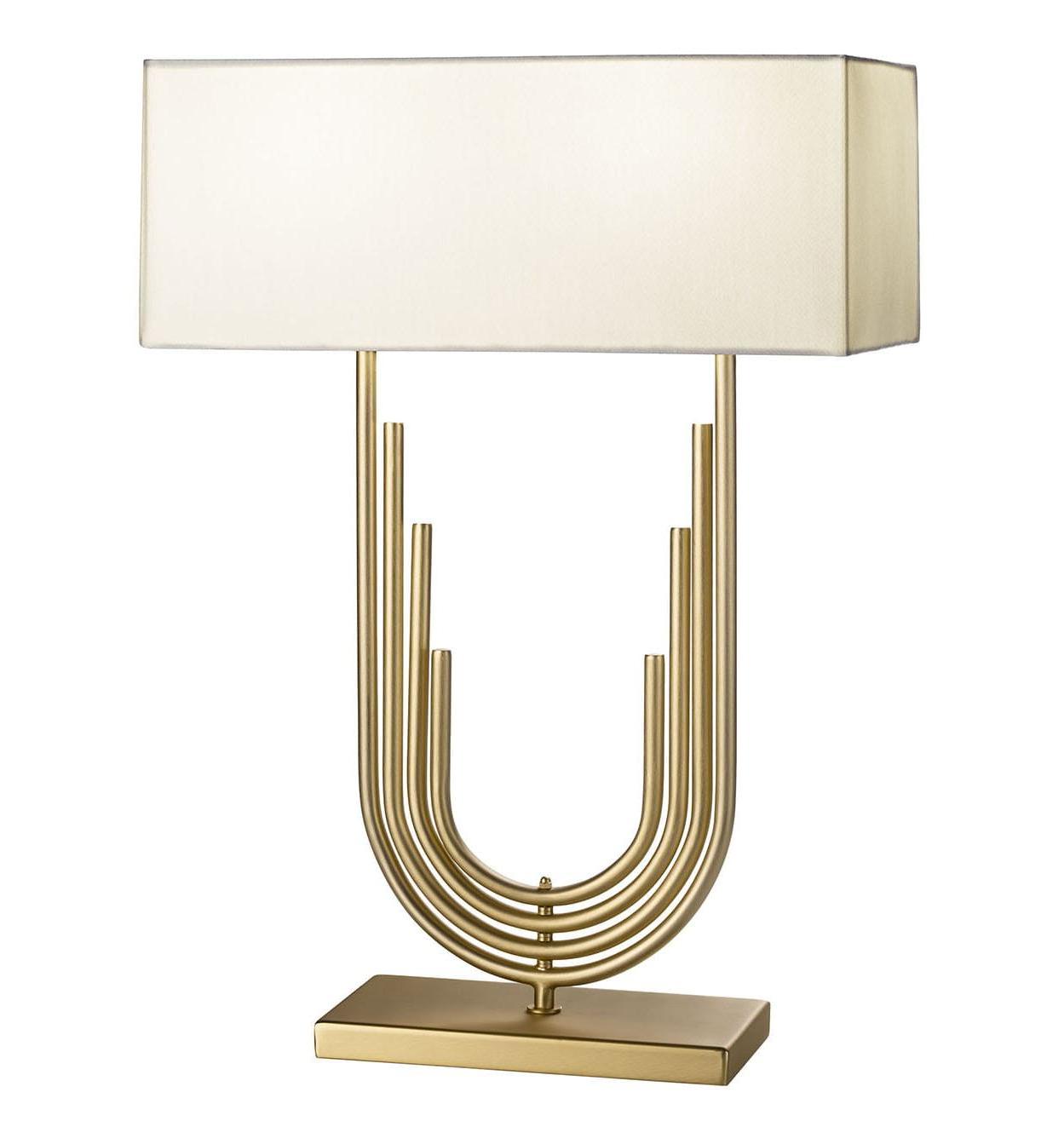 Neoclassical Antique Gold Table Lamp