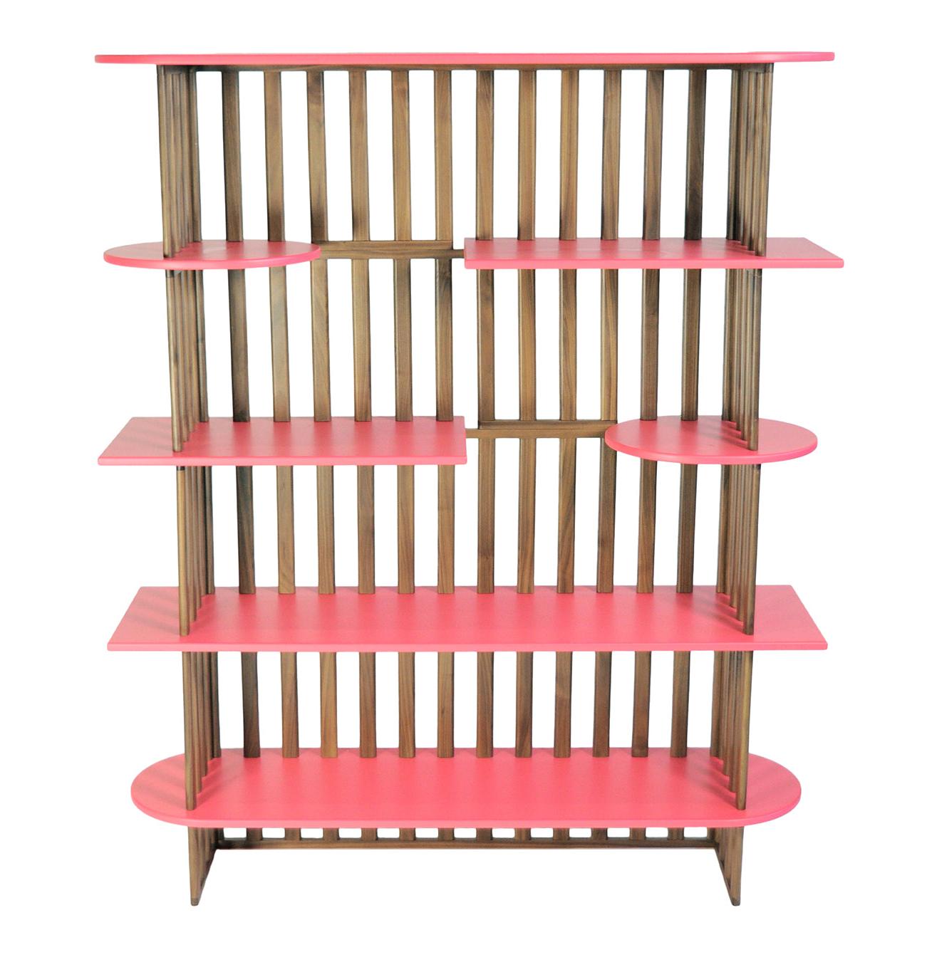 Pink Five-Level Display Shelf