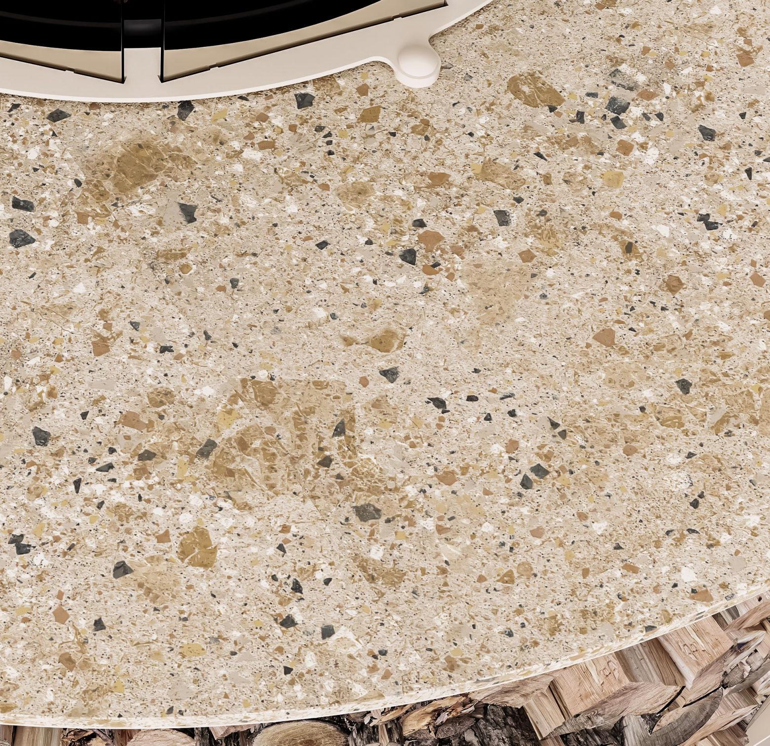 Keramik Beige Outdoor Fire Pit