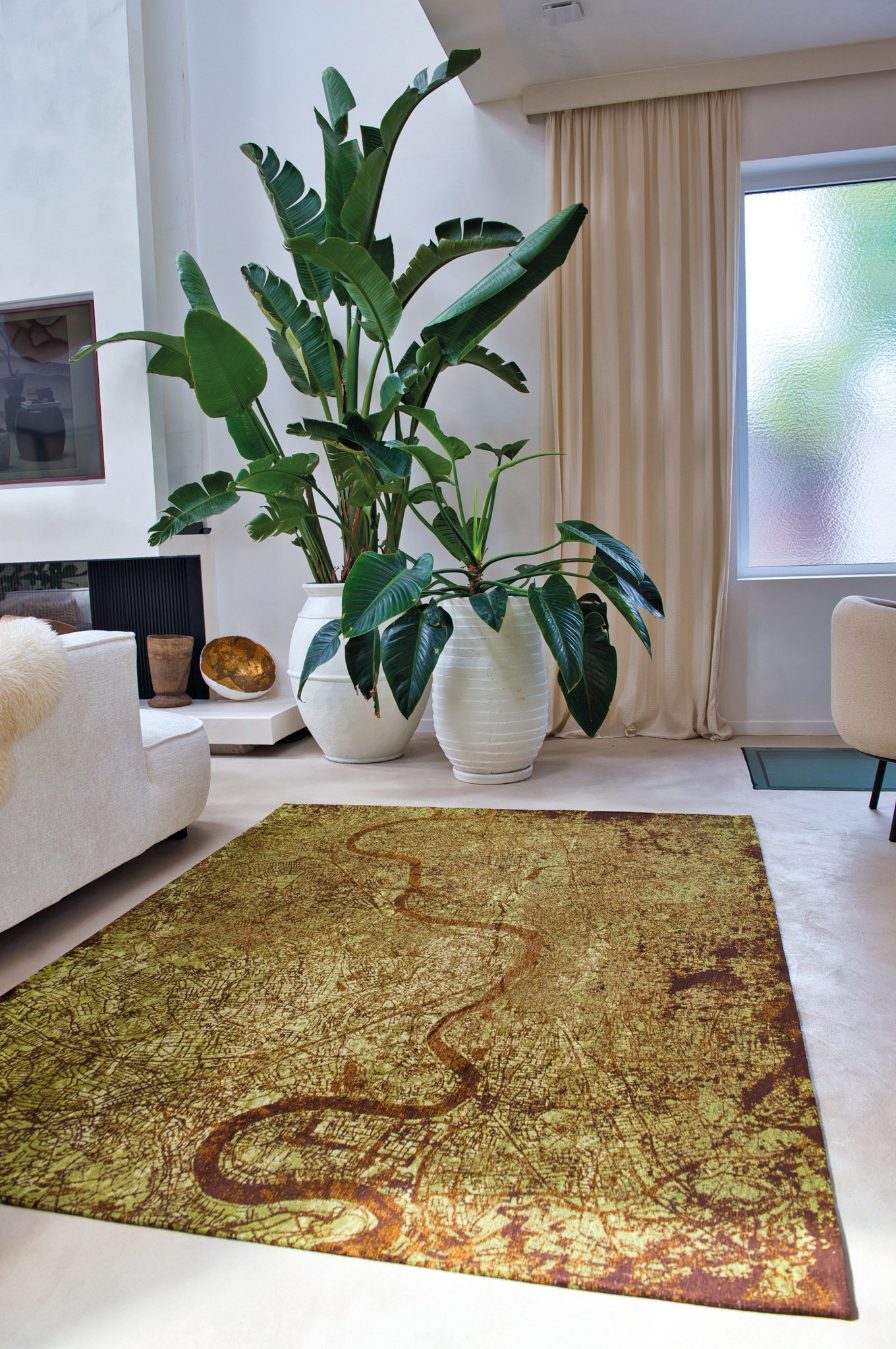 Green Meadows Modern Designer Rug | Size: 280 x 390 cm