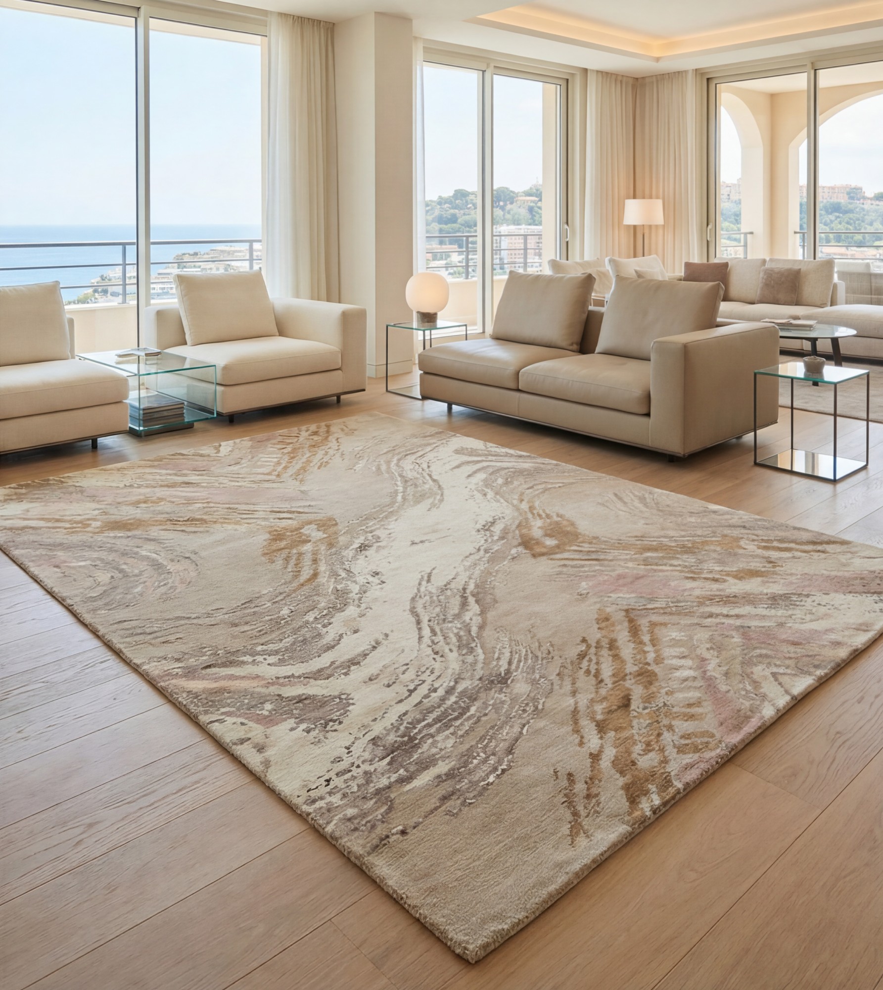 Marble Drift Handwoven Rug