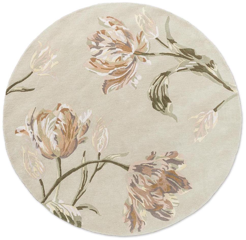 Camden Natural/Sage Green Round Rug | Size: Ø 200 cm