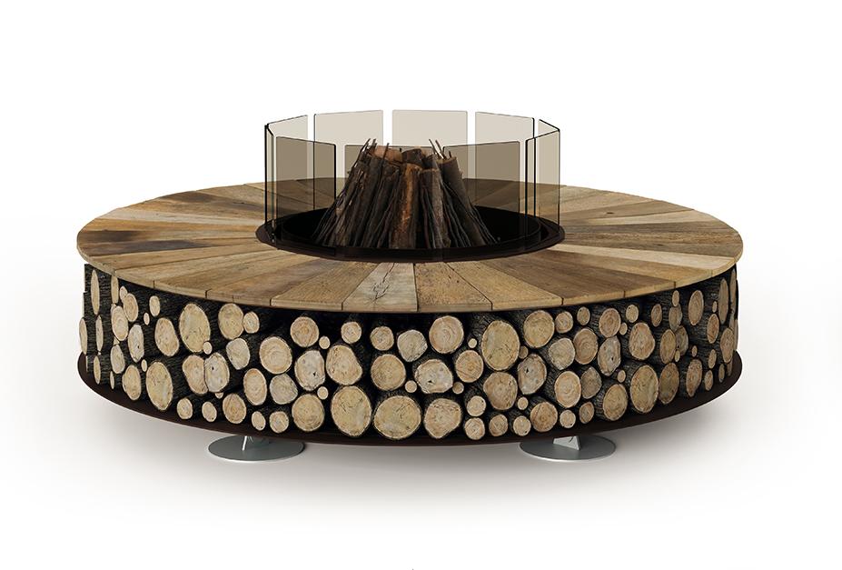 Wood Outdoor Fire Pit | Dimensions: Ø 300 cm