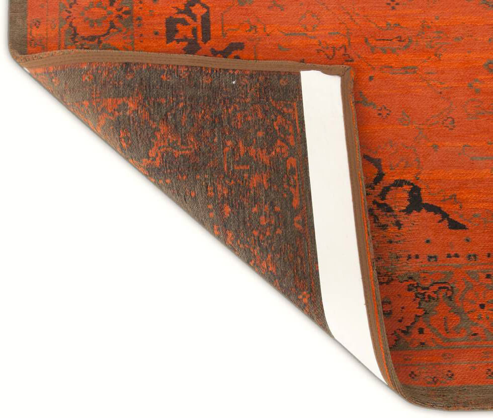 Heriz Burnt Orange Rug by Louis de Poortere ☞ Size: 200 x 280 cm