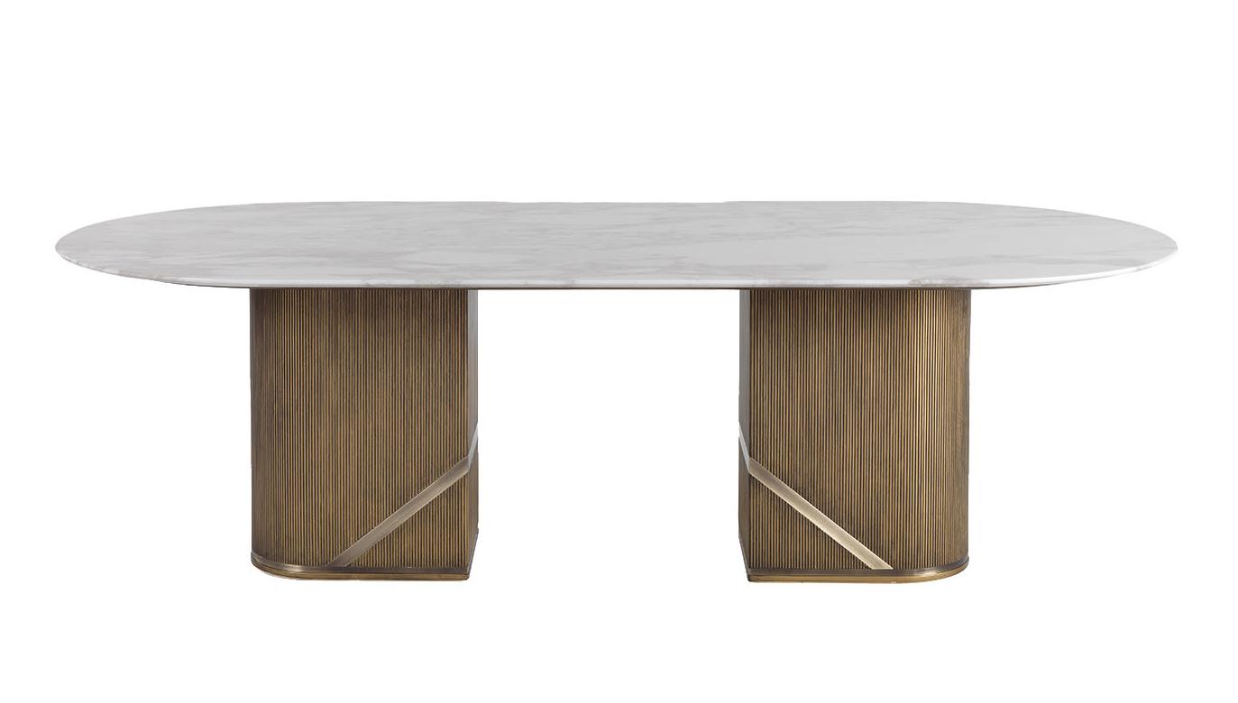 Envelope White Marble Artisan Dining Table