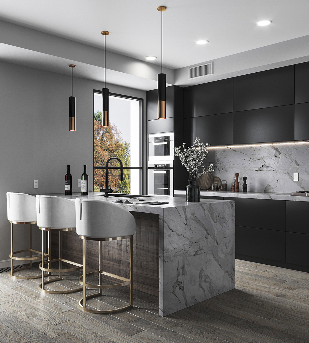 Contemporary Beam Suspension Lamp - 2