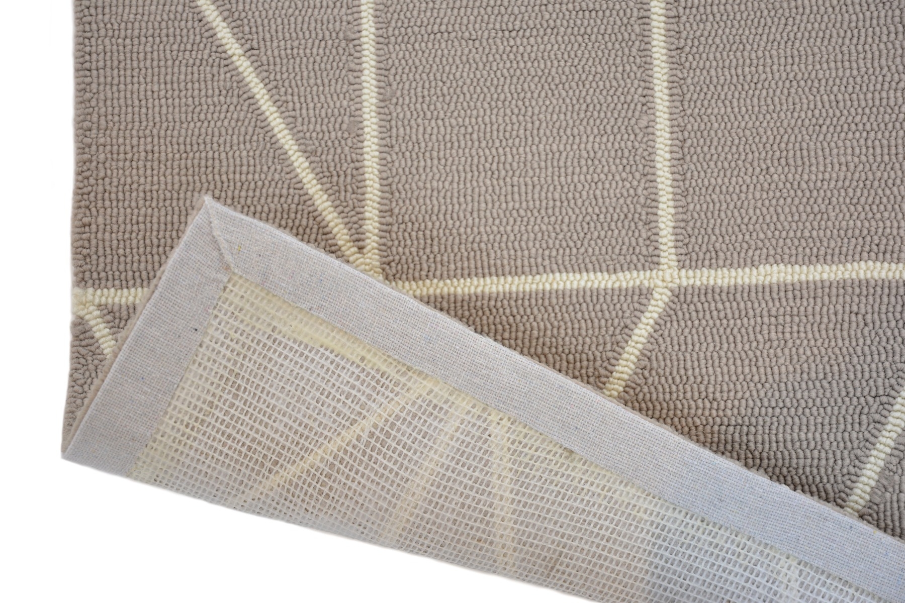 Steel Geometric Outdoor Hand-Woven Rug