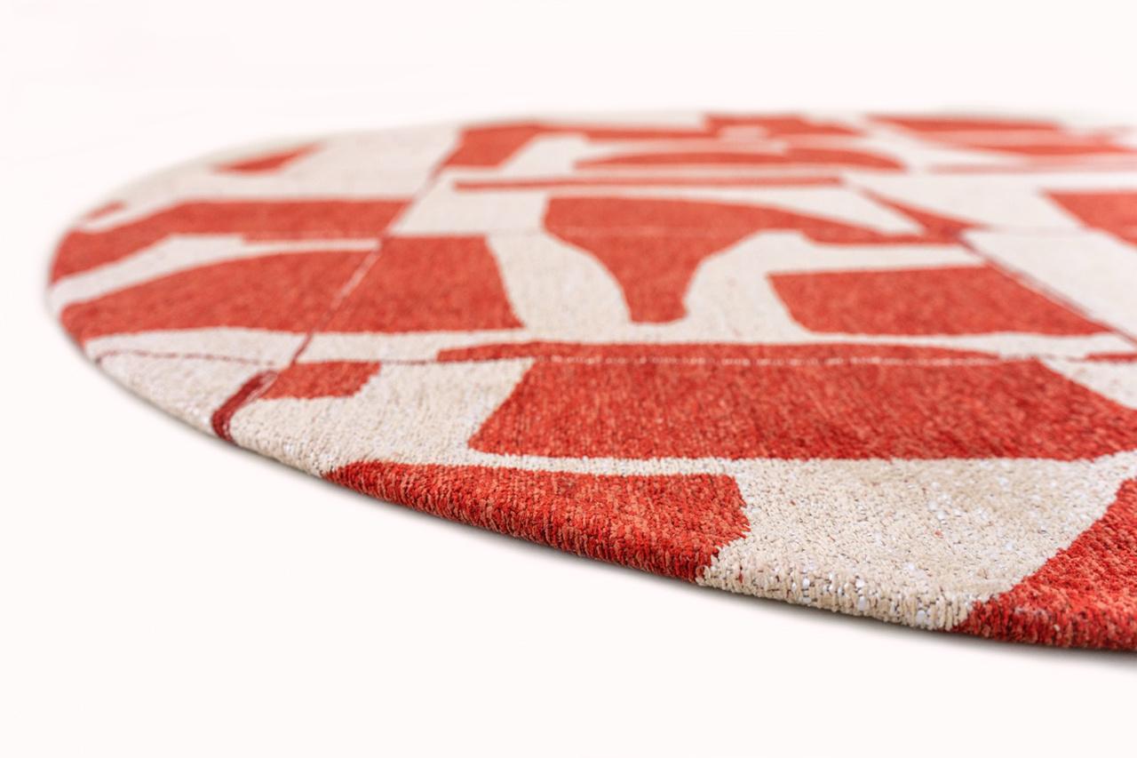 Rust Round Rug | Size: Ø 140 cm
