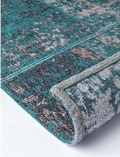 Deco Patch Green Jacquard Rug | Size: 160 x 235 cm