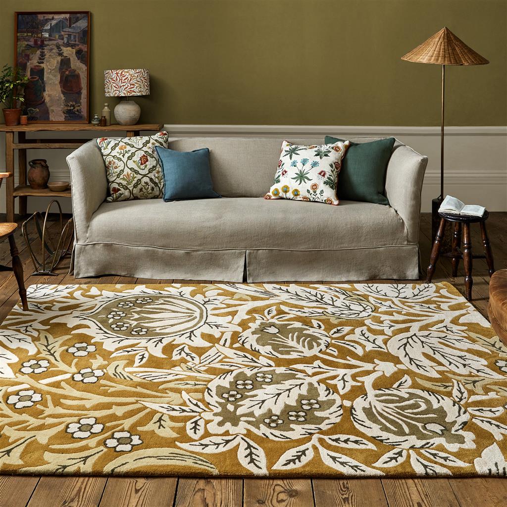 Gold Hand-Tufted Designer Rug | Size: 140 x 200 cm