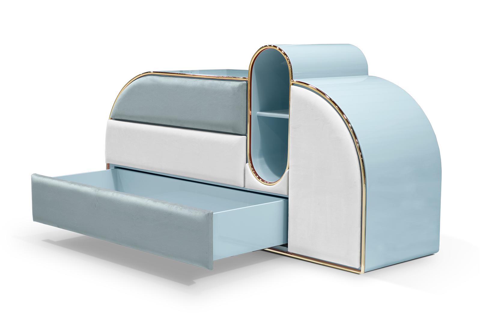 Candy Triple Blue Chest of Drawers