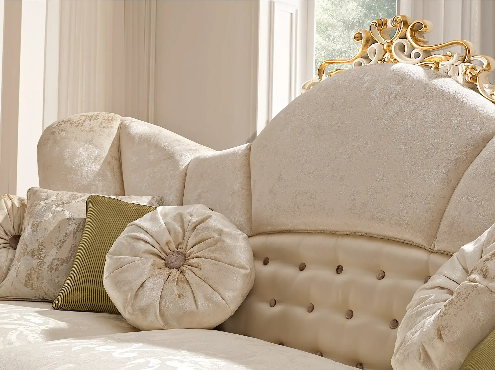 Elegance Fabric Sofa | Configuration: 2-Seat