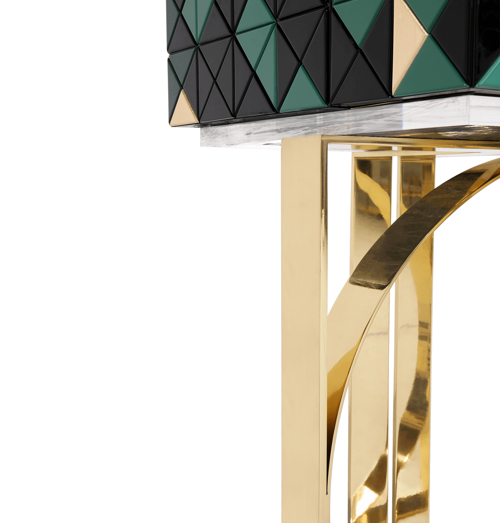 Mosaic Green Artisanal Cabinet