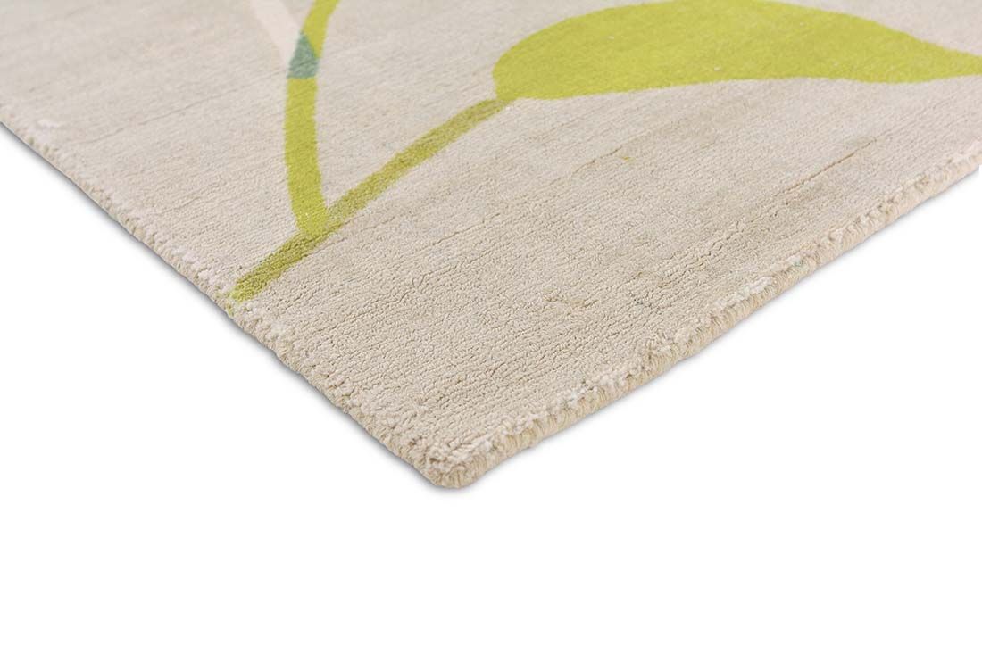 Green Leaves Handwoven NZ Wool Rug