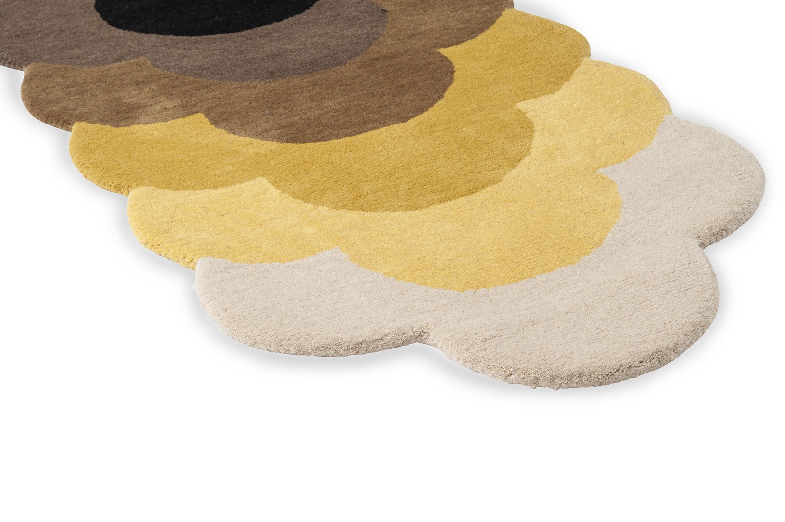 Floral Yellow Handtufted Premium Rug