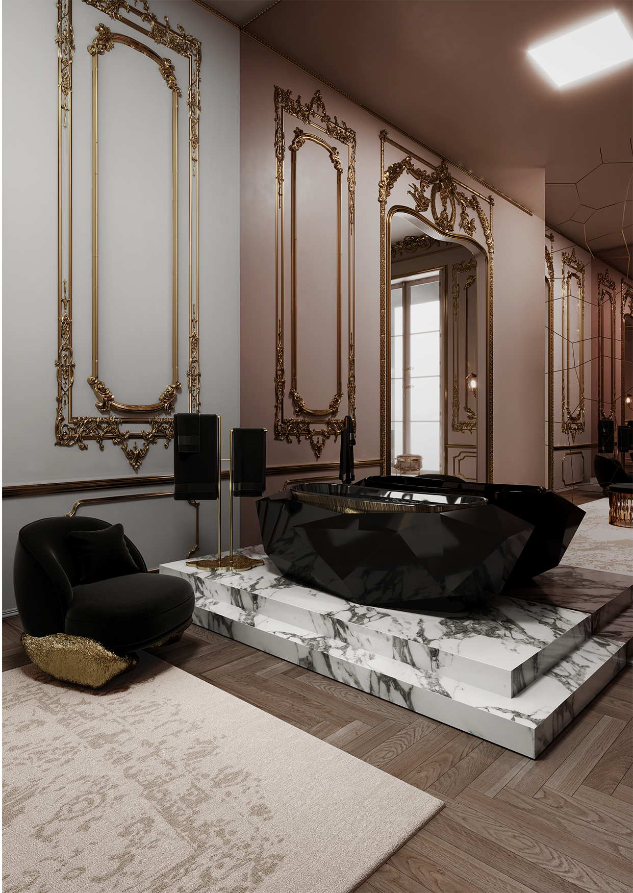 Angora II Baltic Black Designer Armchair