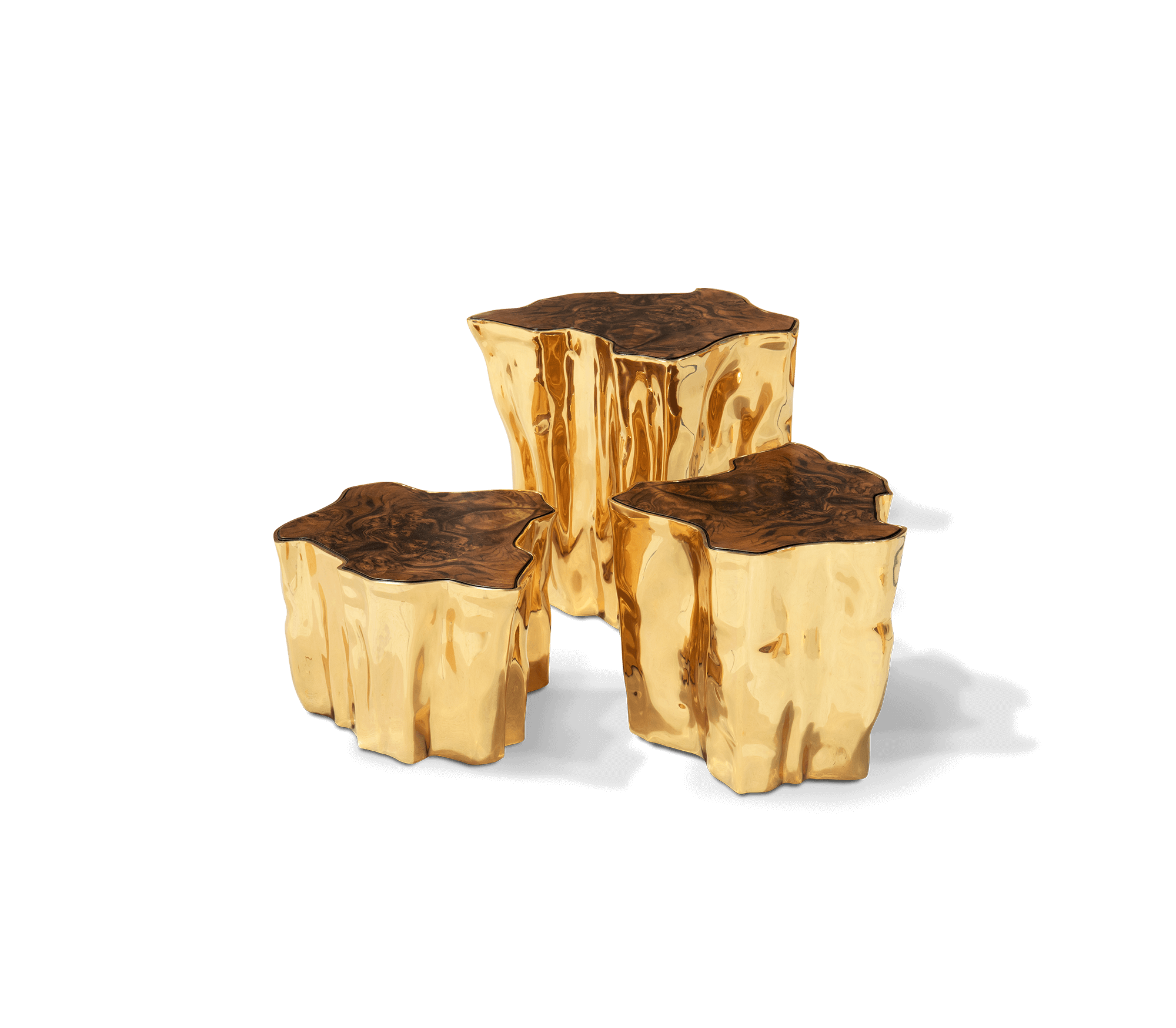 Walnut Finish Designer Coffee Table