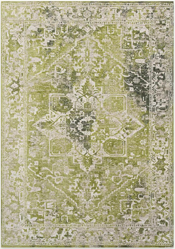 Olive Green Natural Pattern Rug | Size: 280 x 390 cm