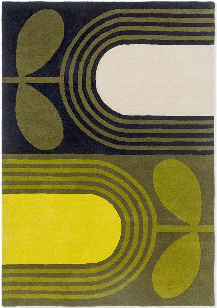 Tulip Green Designer Wool Rug | Size: 200 x 280 cm