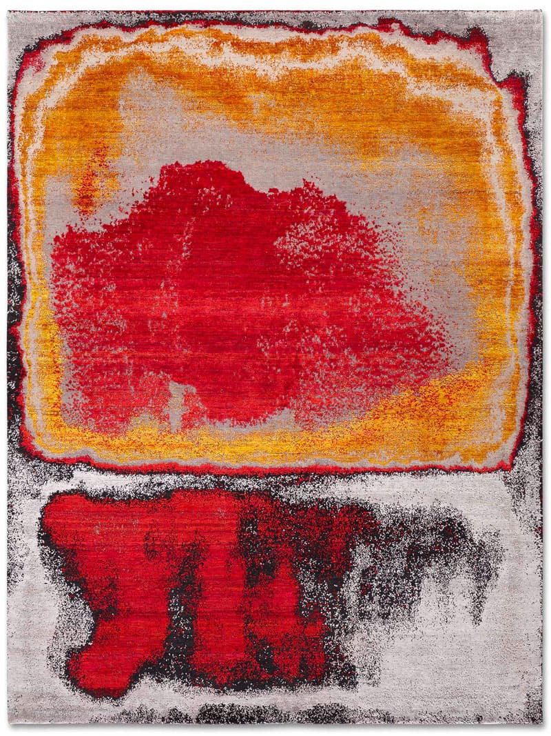 Red Sunset Hand-Woven Exquisite Rug | Size: 140 x 210 cm