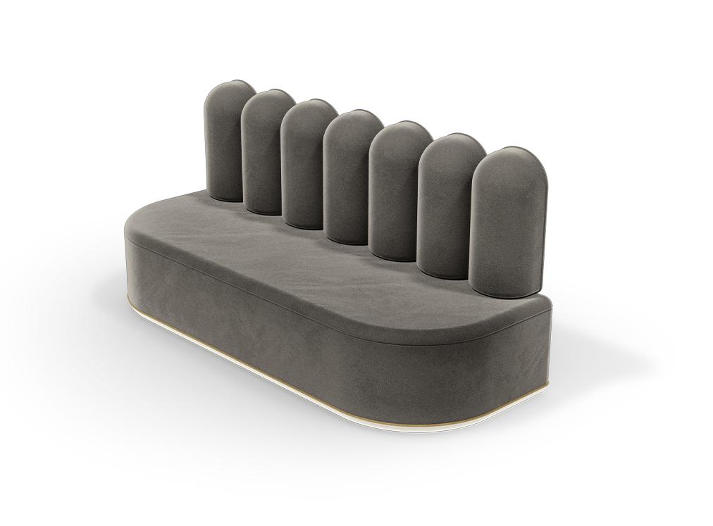 Fluffy Cloud II Grey Sofa