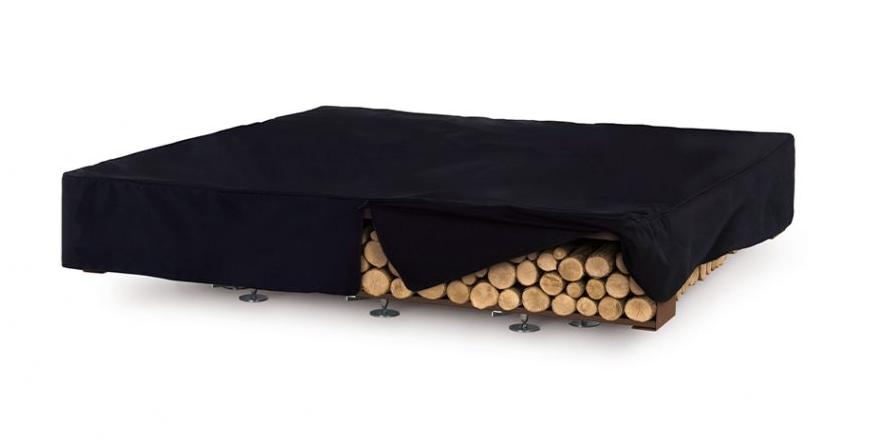 Square Outdoor Fire Pit | Finishing: Brown