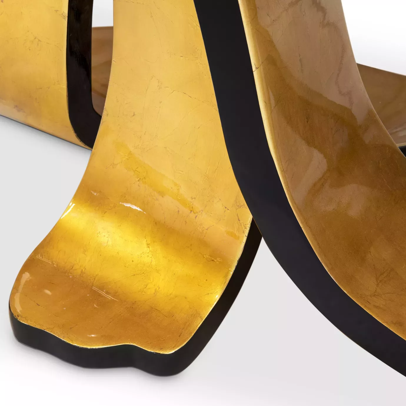 Ribbon Gold Leaf Table