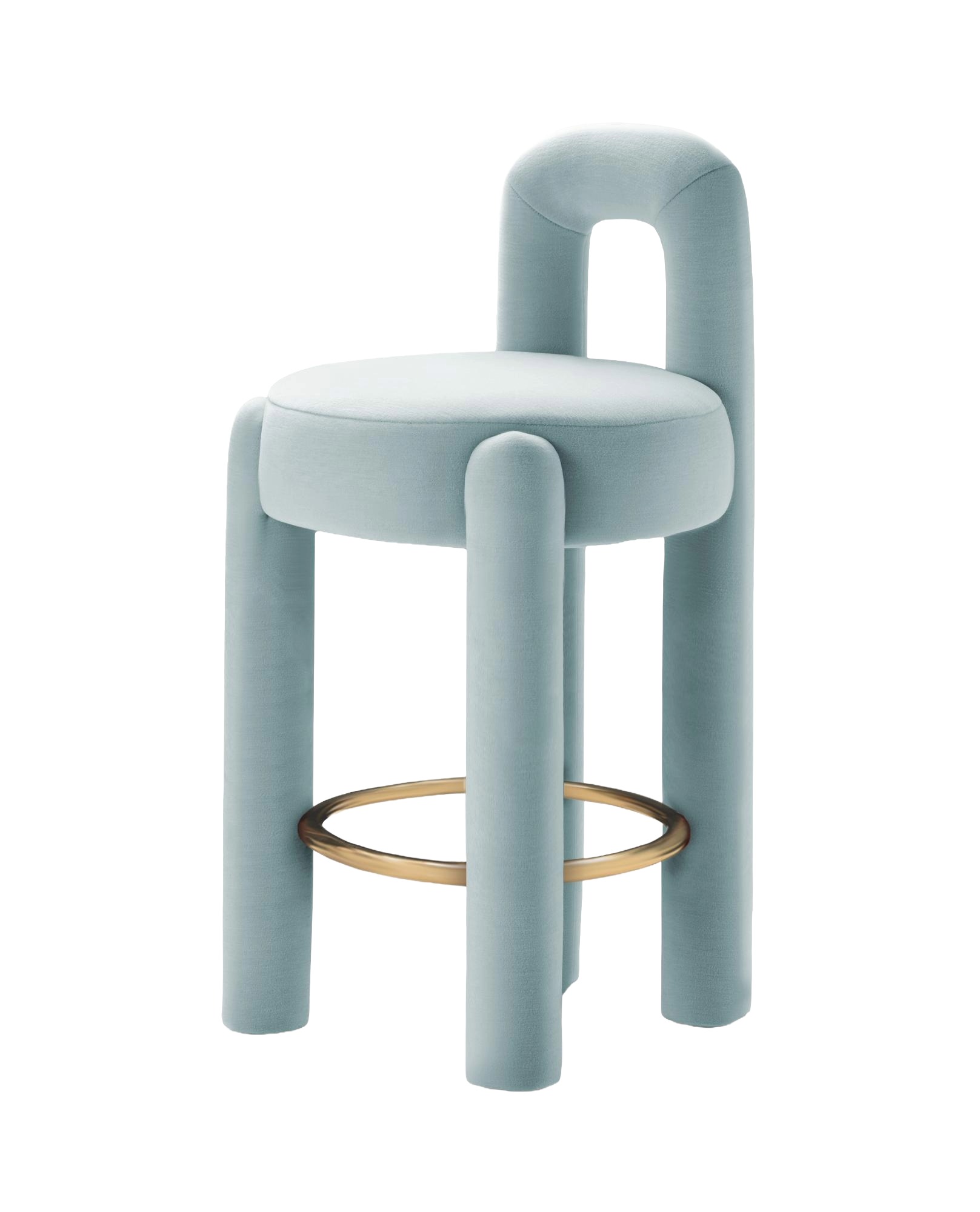 Marlon Light Blue Bar Stool